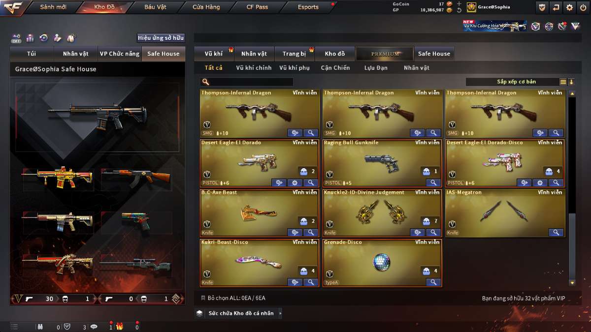 shop acc cf uy tin gia re